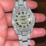 💎 Rolex Oyster Moissanite Diamond Watch