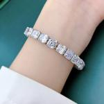 Single Pis 💎 Moissanite Diamond Bracelet Silver Jewellery l