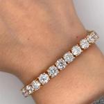Single Pis 💎 Moissanite Diamond Bracelet Silver Jewellery l