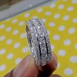 💎 Moissanite Diamond single Bridal Silver Jewellery