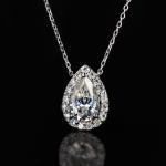 💎 Moissanite Diamond Pendants Silver Jewellery