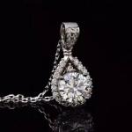 💎 Moissanite Diamond Pendants Silver Jewellery