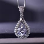💎 Moissanite Diamond Pendants Silver Jewellery