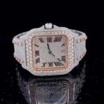 “Cartier VVS Moissanite Diamond Watch