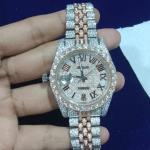 Rolex jubilee Full Iced Out VVS Bling Bling Baguette And Round Diamond watch for men